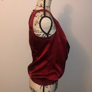 Used Woman’s small red fashionable shirt.